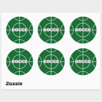 Green Bocall Game redondo de autocolantes personal
