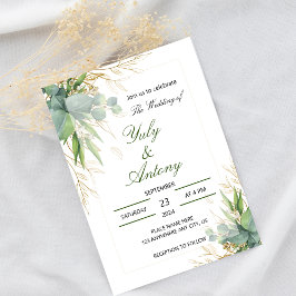 Green Botanical deixa convite moderno para casamen