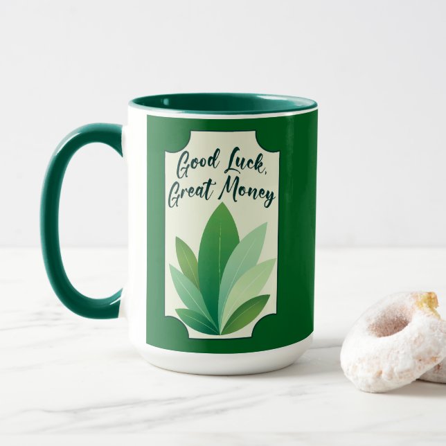 Green Botanical St Patrick’s Day Shirt – caneca (Com Donut)