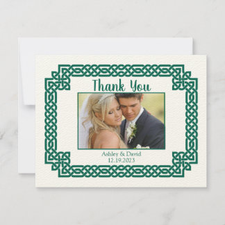 Green Celtic Knot Claddagh Irlandês Casamento Obri