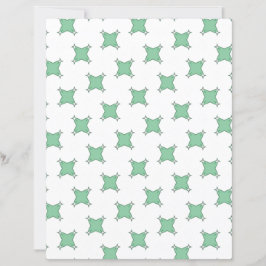 Green Cross star on White Scrapbook Paper