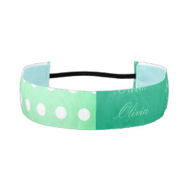 Green-cyan Poka Dot