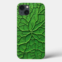Green Embossed Tree Texture iPhone Case