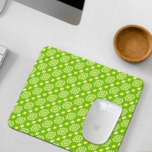Green Ethnic Pattern Mouse Pad