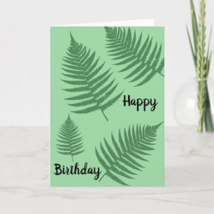 Green Fern deixa cartão de aniversário