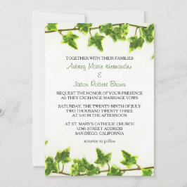 Green Ivy - Convite para casamento
