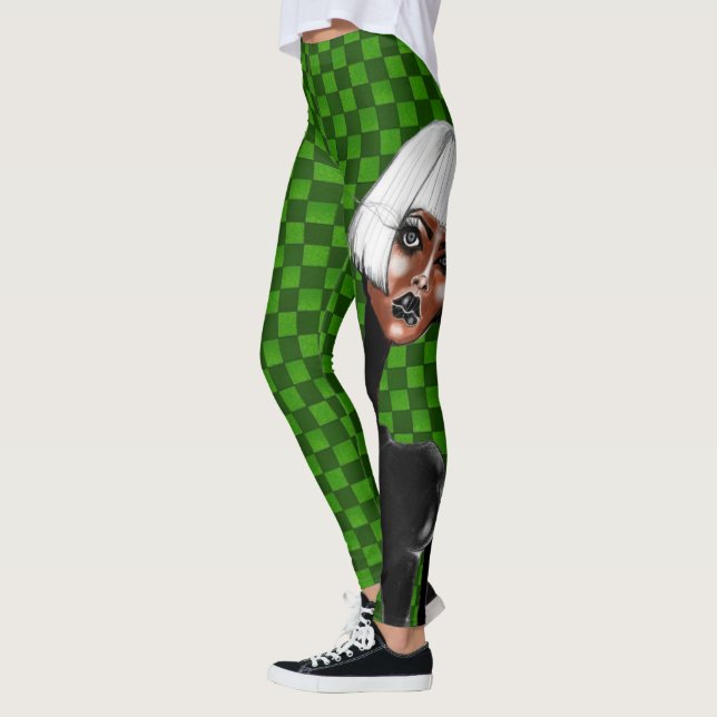 GREEN KARO Leggings (Esquerda)
