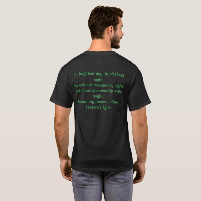 Green lantern t-shirt   (Parte Traseira Completa)