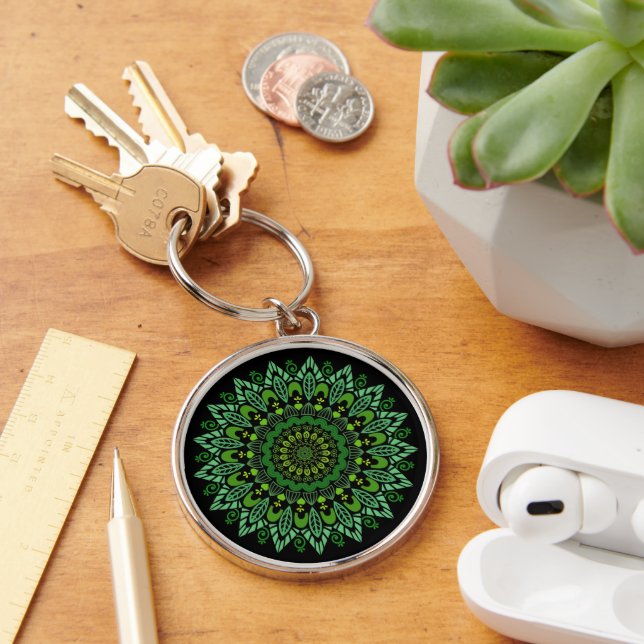 Green Mandala Chaveiro (Mesa)