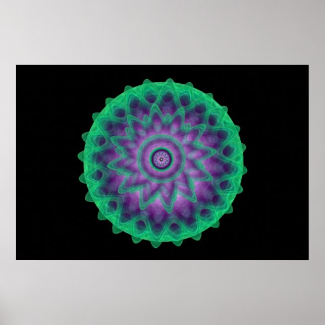 Green Mandala Poster (Frente)