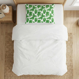 Green Palm Leaf Tropical Pattern