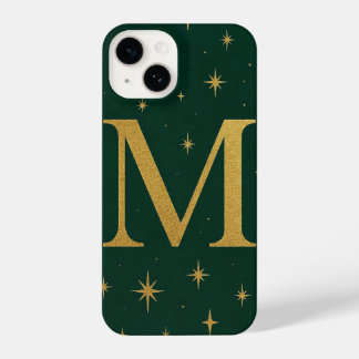 Green Phone Case with Big Yellow M and Star Detail