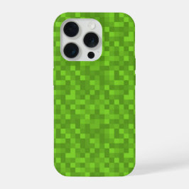 Green Pixel Pattern Retro 8-Bit Gaming