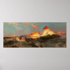 Green River Cliffs - Thomas Moran Fine Art Poster