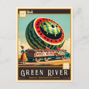 Green River, Utah   Cartão postal Vintage