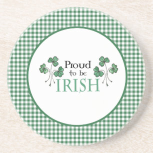 Green Shamrock orgulhoso de ser Porta copos de San