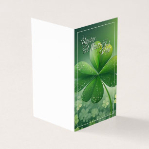 Green Shamrocks Feliz Rua. Dia de Patrick (7) c