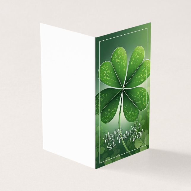 Green Shamrocks Feliz Rua. Dia de Patrick (8) c (Exterior)