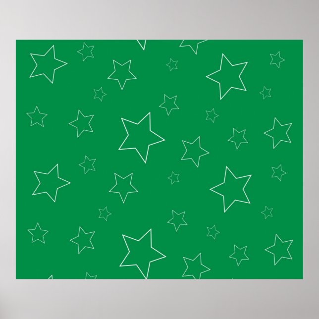 Green Stars Poster (Frente)