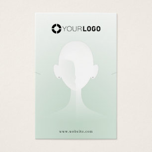 Green unique portrait custom logo earring display
