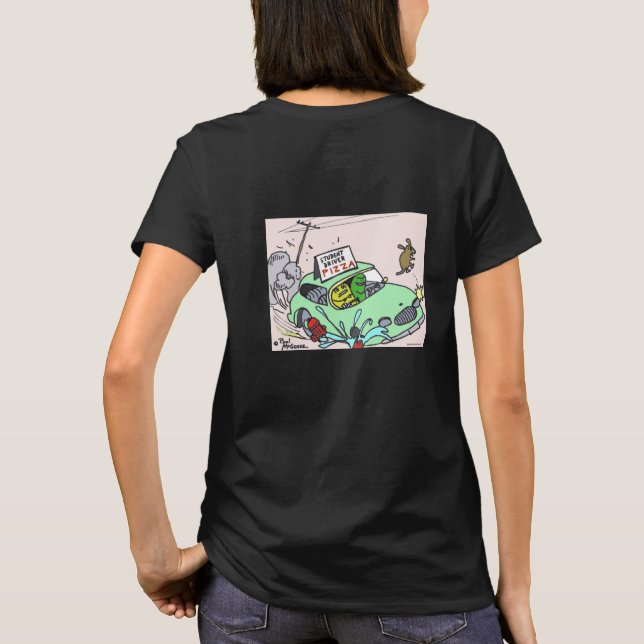 Green Weenii "Student Driver Pizza" Camisa B (Verso)