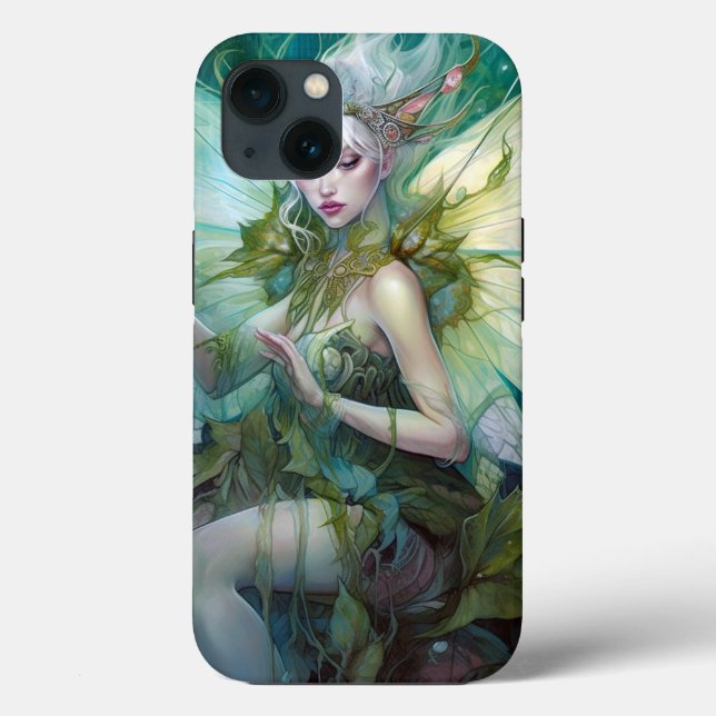Green Woodland Fairy Fantasy Art (Verso)