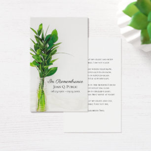 Greenerescência em Vase Funeral Service Prayer Car