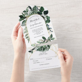 Greenery Boho Modern Arch, Casamento Jardim