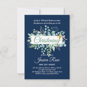 Greenery Christening Convida Baptism Bautizo Leafy