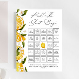 Greenery Citrus Encontra O Jogo De Bingo Convidado