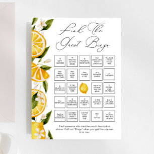 Greenery Citrus Encontra O Jogo De Bingo Convidado