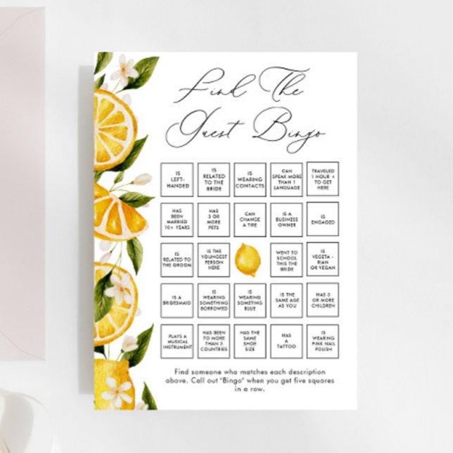 Greenery Citrus Encontra O Jogo De Bingo Convidado (Criador carregado)