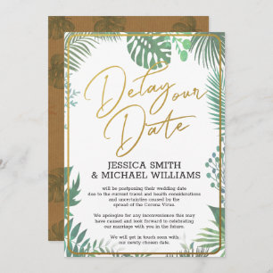 Greenery Coronavirus Atrasa O Cartão de Data