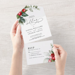 Greenery de Natal e Berries Vermelhos