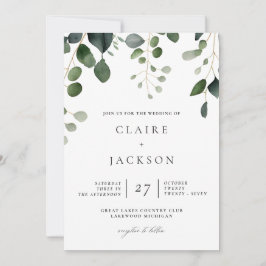 Greenery e Eucalyptus, Convite Moderno para Casame