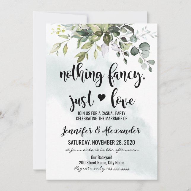 Greenery Elopement Wedding (Frente)