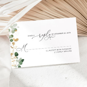 Greenery eucalipto casamento RSVP