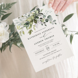 Greenery Eucalyptus Deixa Convite Para Casamento