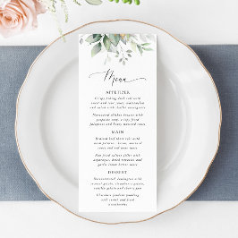 Greenery, Eucalyptus Leaves, Bridal Shower Menu
