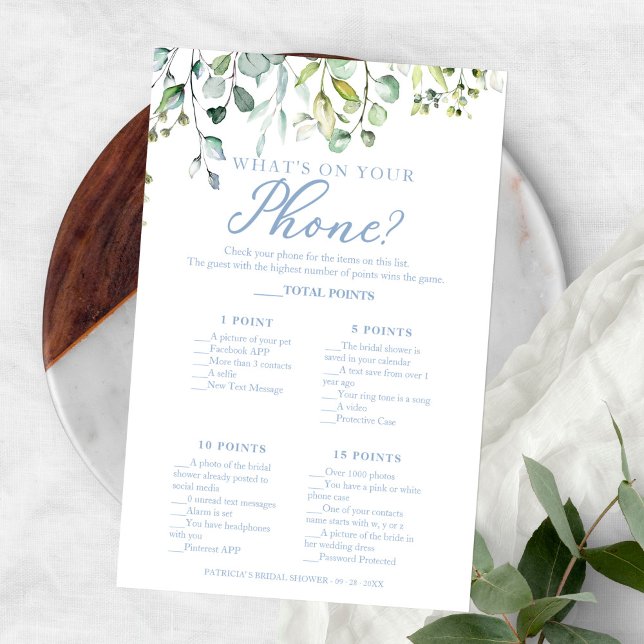 Greenery Eucalyptus O que há no seu Phone Flyer (Criador carregado)