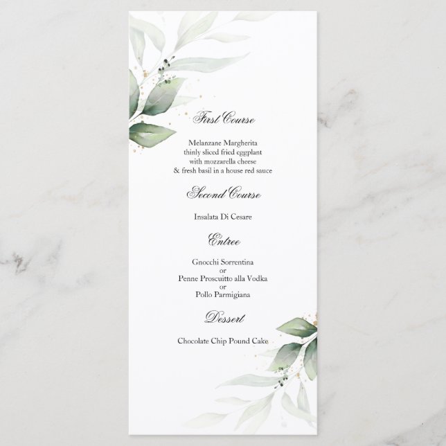 Greenery Eucalyptus Wedding Modelo (Frente)