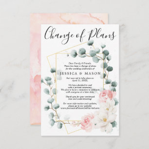 Greenery Floral Wedding Adiado Anúncio