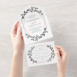 Greenery Geo | Rosa Dourado Casamento e Escolha da