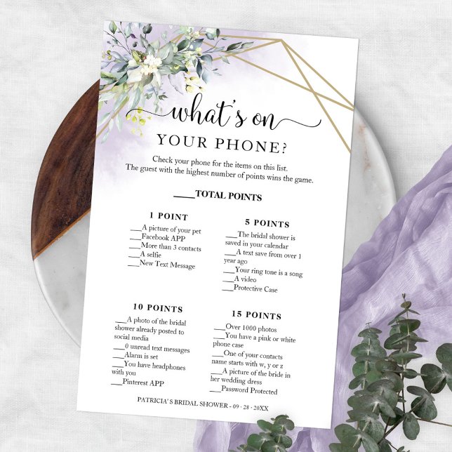 Greenery Geométrico O que há no seu Folheto Telefô (Criador carregado)