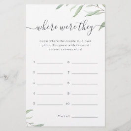 Greenery onde eles estavam no jogo de chá de panel