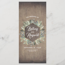 Greenery | Programas Rustic Country Barn Wedding