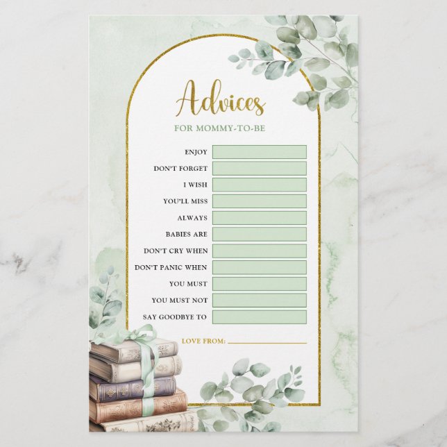 Greenery Storybook Advices para jogos futuros da m (Frente)