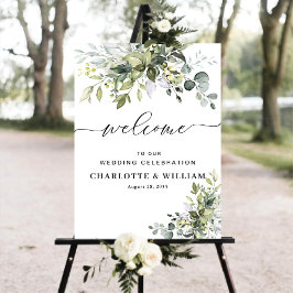 Greenery Wedding Ceremony Poster