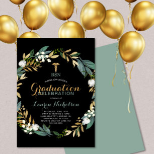 Greenery Wreath Festa de formatura Convite