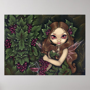 Greenman da fada de vinho Zinfandel ART IMPRESSÃO